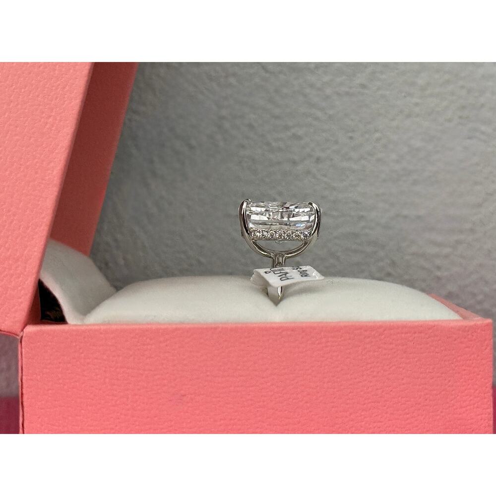 STUNNING Paffidy Size 6 Cushion Cut Ring 4.5CT 5A Grade Zirconia 925 Silver NEW - Picture 4 of 14